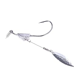 5PCS Keel Weighted Swimbait Hooks with Blade