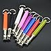 8 Pcs 8 Colours a Pack Adjustable Ultrasonic Device Pet Dog Whistle Flute Dog Pet Training Whistle Flute Dog Pet Bark Stop no bark Whistle Flute