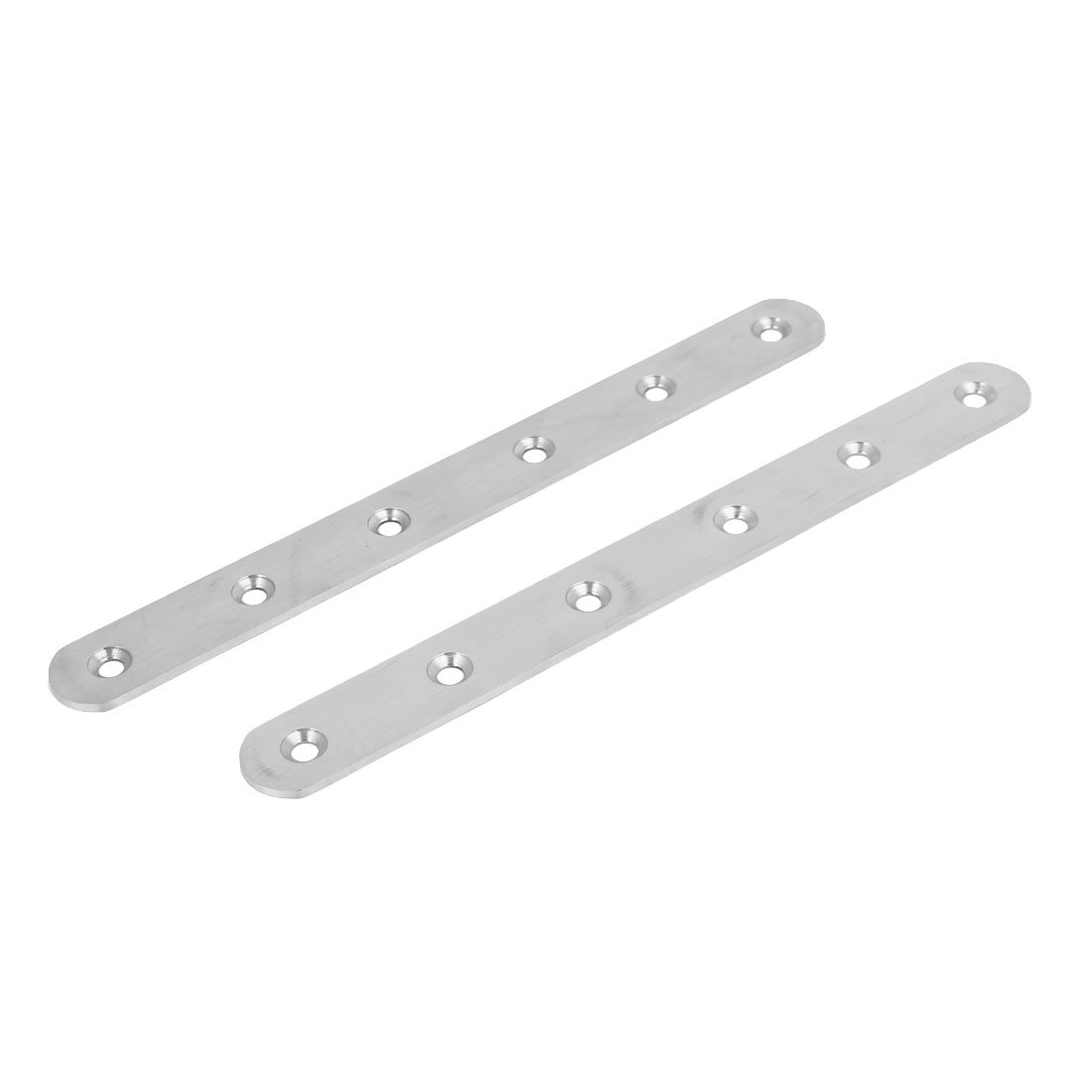 Sourcingmap 195mm Length Flat Corner Brace Brackets Mending Plates Repair Fixing Joining 2pcs