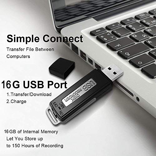 Mini Voice Recorder,Lgsixe 16GB Small USB Recording Compatible with