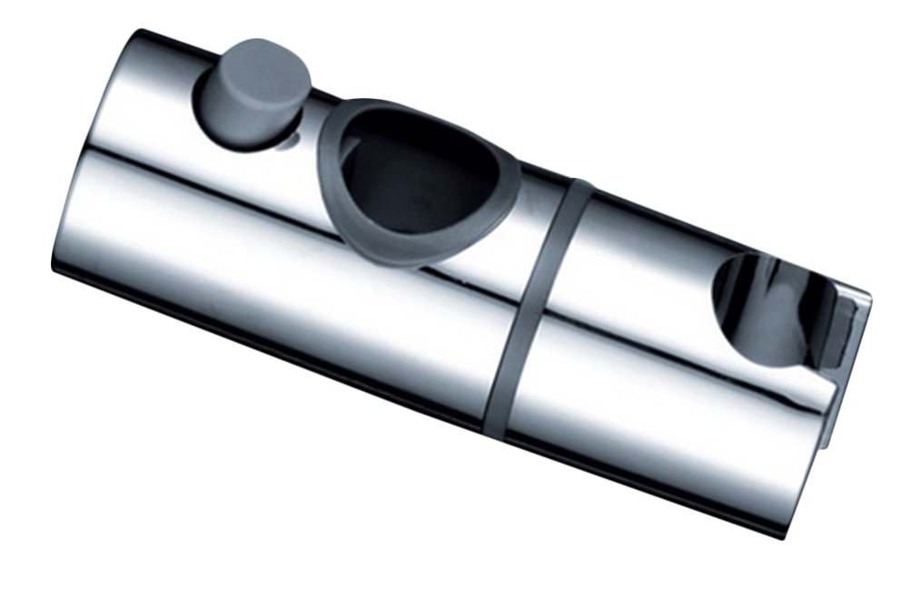 Yiyida Adjustable Shower Head Holder, ABS Plastic 30mm Slider Rail Mount, Chrome Finish, Fits Ø 28-32mm Handheld Showers, Model ZJ06