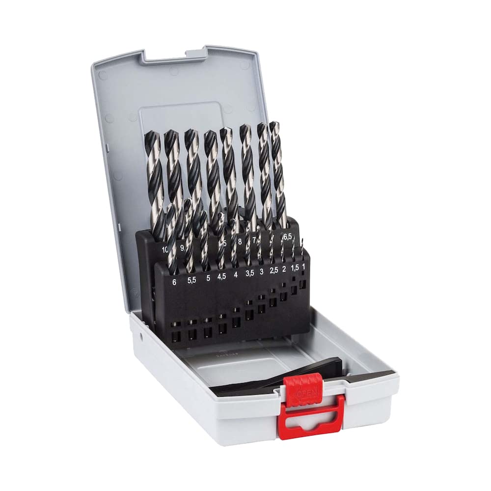 Bosch Professional 19-piece PointTeQ HSS Twist Drill Bit Set (for Metal, ProBox, Drill Driver Accessories)