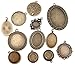 All In One 20pcs Mixed Cabochon Frame Setting Tray Pendant for DIY Jewelry Making (Antique Bronze)