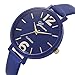 Women Watch,SMTSMT Women's Faux Leather Analog Quartz Wrist Watch-Deep Blue