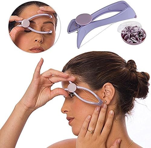 Maddock Painless Eyebrow Face and Body Hair Threading and Removal System (Multicolour)