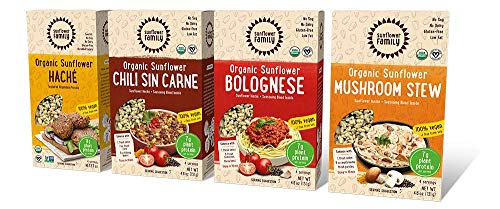 SunflowerFamily Variety Pack - Certified USDA Organic Meat Substitute From Textured Sunflower Protein - Soy, Dairy & Gluten Free - Thumbnail 6