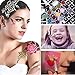 Glitter Tattoo Kit, Body Glitters Set, Glitter Temporary Tattoos, Face Painting, Make Up Body Glitters with 24 Colour Glitter, Perfect for Xmas Halloween