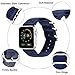 VIGOSS Band for 44mm Apple Watch Bands 42mm, Woven Nylon NATO iWatch Bands Soft Replacement Strap with Metal Ring Buckle Bracelet for Apple Watch Series 4 3 2 1 Sport (Navy Blue,42mm/44mm)