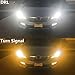 Partsam Pack2 7443 Switchback Amber White High Power Projector LED Bulbs Front Turn Signal Light Super Bright Aluminum 22-5730SMD Led for 2015 Chevrolet Suburban Tahoe