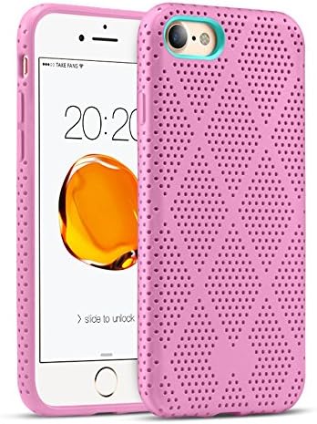 iPhone 7 Case Shockproof , Acewin Slim Anti-Scratch Protective Case With Non Slip Grip Protection for iPhone 7 (4.7 inch) (Rose Red)