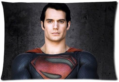 Henry Cavill Man of Steel Pillowcase (Standard 20x26 inch)-Custom Zip Pillow Case Cover (Two Sides)
