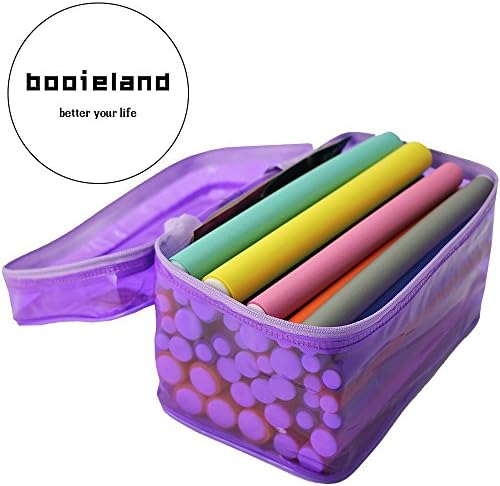BOOIELAND Hair Curler- Professional Hair Rollers,the Best Sleep Styler Curlers, Hair Curler for Girls with a Carrying Bag(Set of 42)