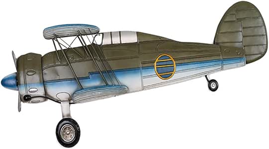 Decoración de Modelo De Avión Retro Colgante Pared For Habitación