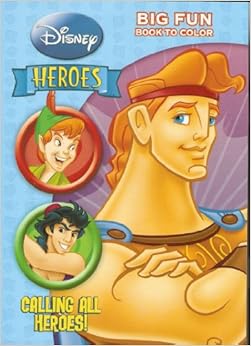 Disney Heroes Big Fun Book to Color ~ Call to Action!: Amazon.com: Books