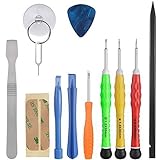 Vastar 13 PCS Cell Phone Repair Tool Kit for iPhone X, iPhone 8/8 Plus/7/7 Plus/6/6 Plus/6S/5/5C/5S/4/4S/iPad 4/3/2/Mini, iPods and More (Phone Repair Kit Not Fit for Some iPhone Metal Plates Inside)