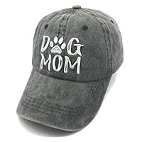 Waldeal Embroidered Dog Mom Paw Vintage Washed Distressed Dad Hats Funny Mother