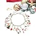 starton STARTONECO Christmas Advent Calendar Necklace Bracelet DIY 22 Charms Set Fashion Jewelry Advent Calendars for Kids (red)