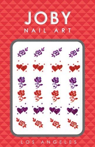 Nail Sticker/Nail Art - Glitter Collection - Hearts & Roses