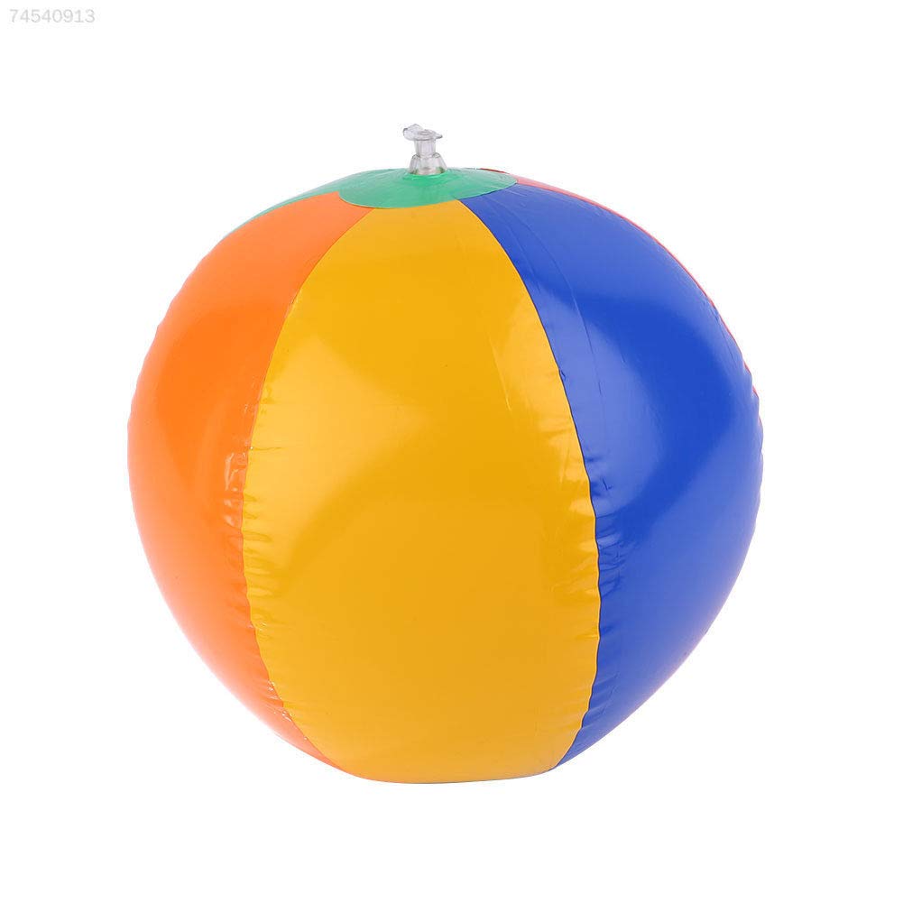 23cm Outdoor Sport Colors Inflatable Balloons Beach Ball Swim Kids Toy