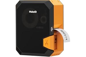 Makeid P31 Industrial Label Maker, Thermal Transfer Label Printer Portable Bluetooth Labeler with 0.71" W x 26.24ft L Label, Wire and Cable Labeling Machine for Job Sites, Fast Creat and Print Label