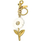 WSTWYC Flower Keychain for Women,small daisy Charms Keychain,Bag & Purse Charms for Handbags & Backpacks Accessories