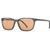 Bloomoak Rose Migraine Glasses,FL-Flex Light Sensitivity Relief Tinted Glasses for Indoor Fluorescent Glare/Photophobia/Women