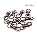 BRCbeads Lobster Clasp Antiqued Copper Plated Jewelry Lobster Claw Swivel Clasps 32mm Key Ring for Jewelry Making