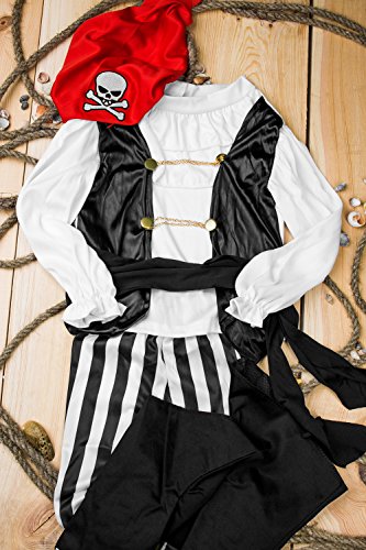 Kids Boys Rogue Pirate Halloween Costume High Seas Buccaneer Dress Up & Role Play - Image 9