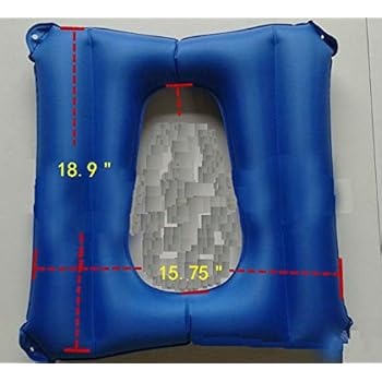 Inflatable Cushions, Elderly Cushion Anti-Bedsore, Breathable and Comfort Cushion for Wheel Chair Patients Ease Soreness, Hip Support, Leg Support， Back Support,Relieve Pressure （Blue）