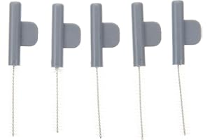 Hearing Aid Cleaning Brush 5Pcs - Portable Tube Cleaner for Hearing Amplifiers Durable Abs Material Non-Slip Design for Easy 