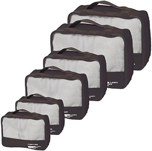vallilan 6pc Packing Cubes Set,Travel Luggage Organizers,Thick Durable Materials