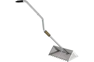 Generic Sand Rake Catcher, Ergonomic, Seaside Collecting of Shark Teeth Seashells, Comfortable Versatile Beach Sifter
