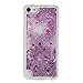 iPod Touch 6 Case, Firefish Slim Sparkle Shock Absorption Slim Bumper Cover Anti-Slip Soft Silicone Protective Skin for Girls Children Fits for Apple iPod Touch 6 -Purple