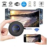 Unee1 M15 WI-FI Display Dongle, Wireless 1080P Mini Display Receiver With AV Output And Marquee Light HDMI TV Miracast Dina Airplay For IOS/Android/Windows/Mac