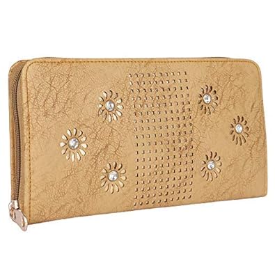 k kaparrow women | girls stylish wallet | clutch | clutches with artificial diamond fitting