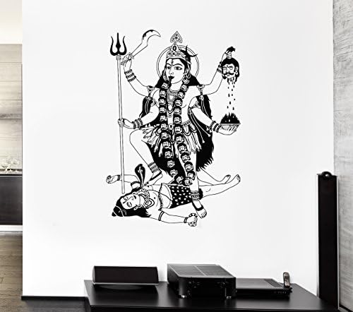 Little Angle Wall Decal Shiva India God Krishna Brahma Murder Mural Vinyl Stickers (Ed024)