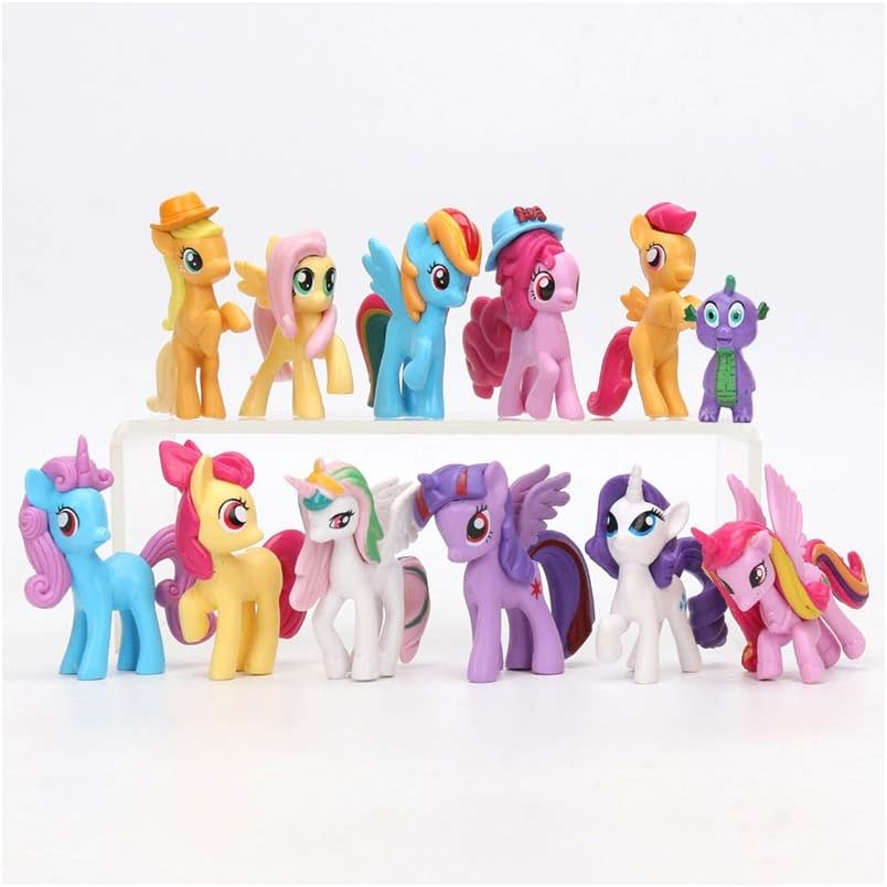 12pcs/Set My Little Pony Toys for Girls My Little Pony Equestria Girls Dolls My Little Pony Applejack (with Hat)