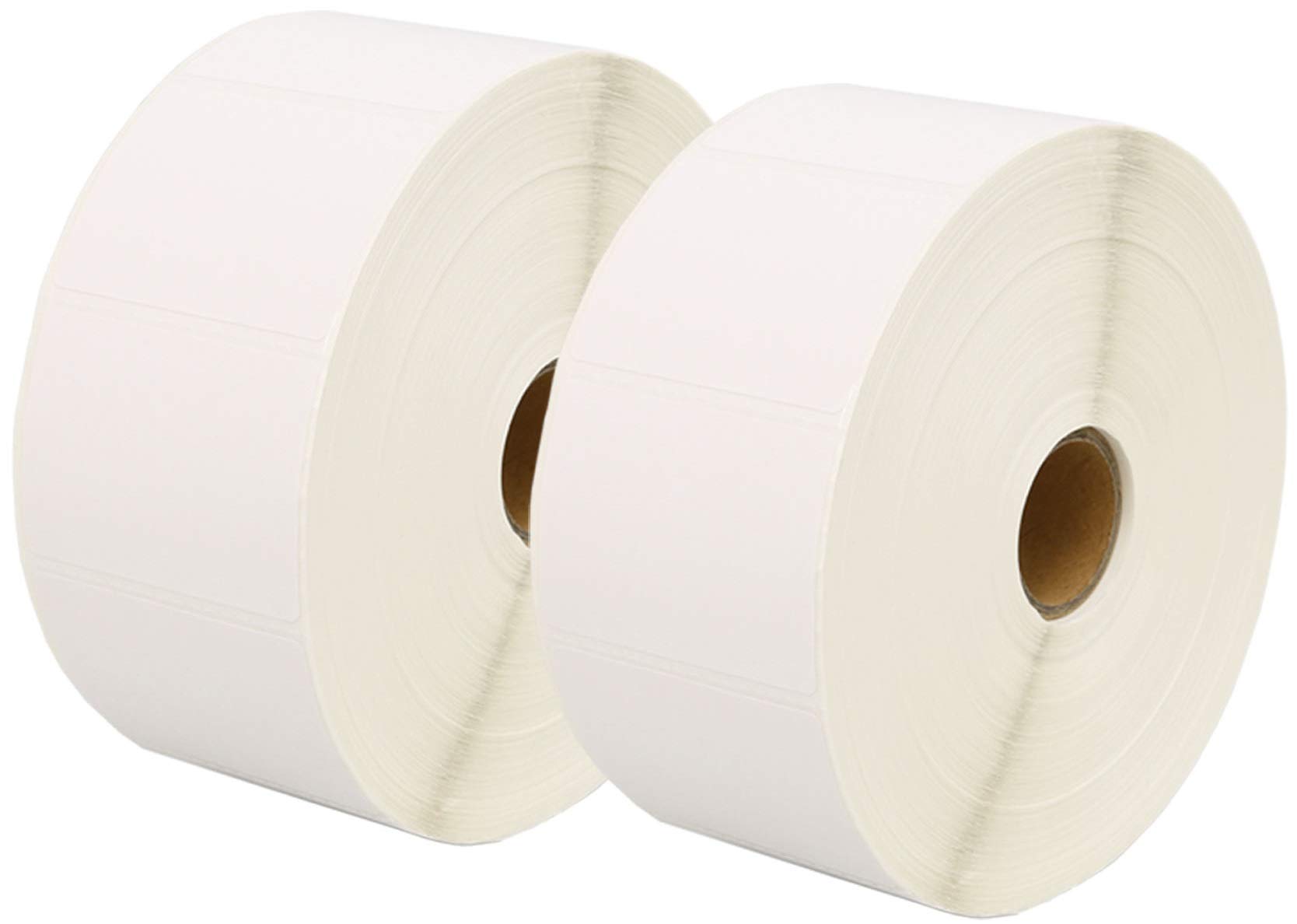 2 Compatible Rolls 52mm x 38mm White Direct Thermal Labels for Zebra GK420d GK420t GC420d GX420d GX420t GC420t GX430t GT800 LP2844 TLP 2844 Citizen CL-S521 CL-S621 CL-S631 (1000 Labels per Roll)