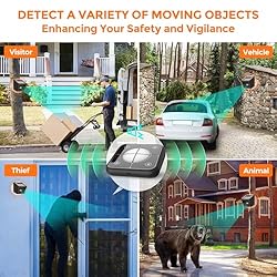 Driveway Alarm- 1/2 Mile Long Range Wireless Solar
