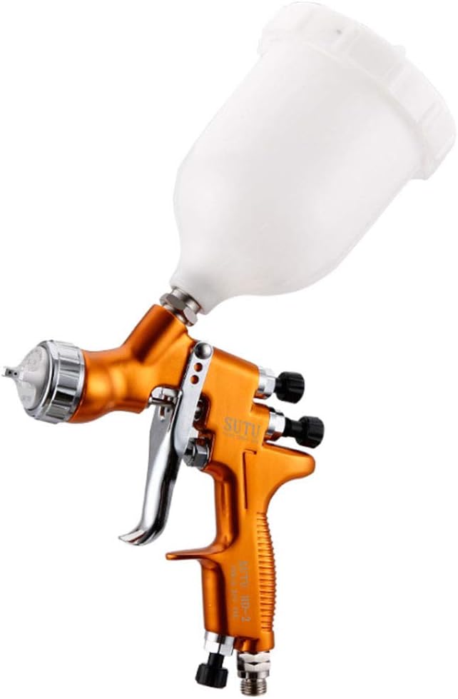 WEZER OTY HVLP Spray Gun Gravity Feed Air HD2 with 1.3Mm Nozzle,600Ml Spray Pot Atomization And Fine Effect
