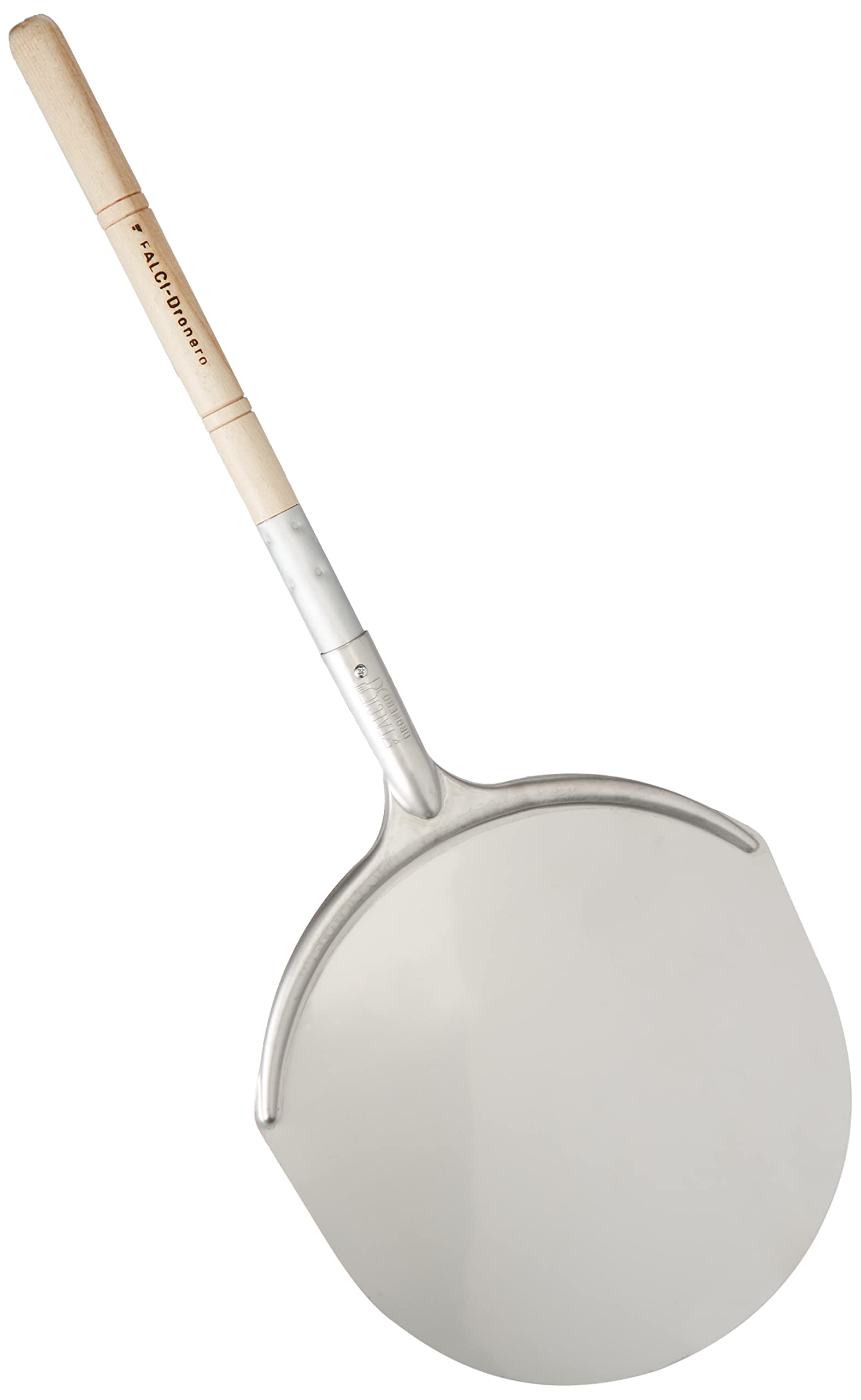 FALCI 249965 m30s Stainless Pizza Shovel with Wood Handle, Grey, L