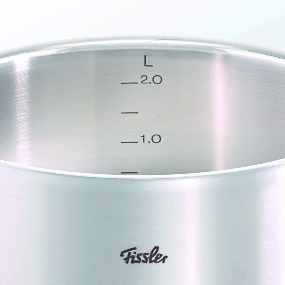 Fissler 084-373-24-000 Professional Collection Shallow Pan, 9.4 inches (24 cm), Stainless Steel, Gas Fire/Induction Compatible, Made in Germany