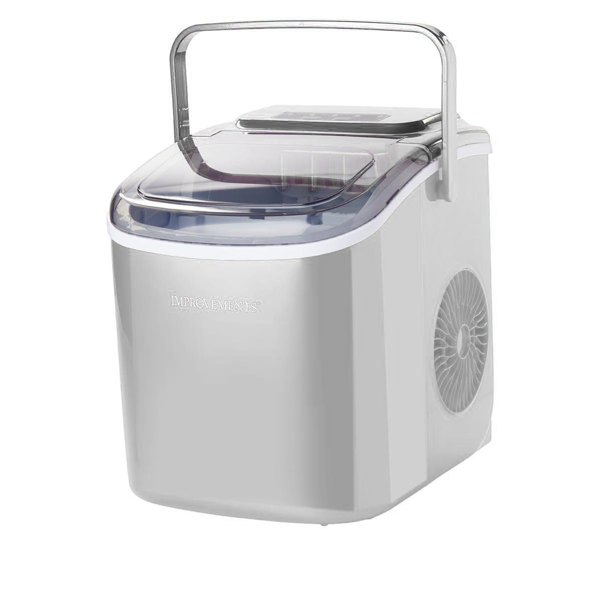 Improvements 26 lb. Portable Compact Ice Maker with Handle (Renewed)