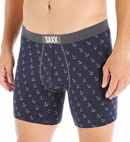 SAXX Vibe Boxer Brief, L, Anchor Navy
