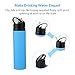 ARCHEER Collapsible Water Bottle Foldable Silicone Bottle FDA-approved Sports Canteen Roll Up Cup for Outdoors, Hiking, Camping, Biking and Traveling - 20 oz(Blue)