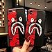Kplvet iPhone 8 iPhone 7 Case,Ultra Soft Embossed Craft Durable Non Faded Coloring Super Slim Thin 4.7 iPhone-8 7 Case,Street Fashion Trend Basic Protective iPhone-Designer Cover (Red Black ShaYu)