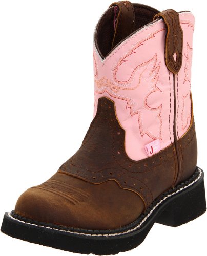 Justin Boots Gypsy Boot (Toddler/Little Kid/Big Kid),Pink Cow/Aged Bark,13 D US Little Kid
