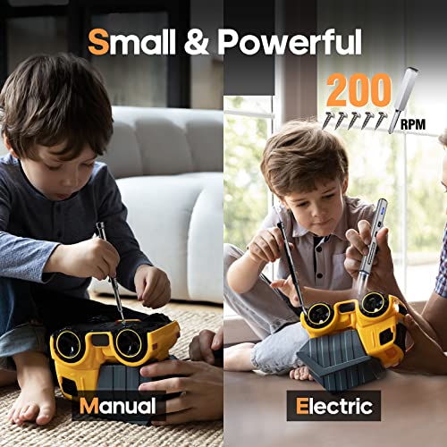 102 in 1 Electric Screwdriver, AM ARROWMAX Cordless Precision Screwdriver Set with 96 Magnetic Bits, Rechargeable Portable Electronic Screwdriver Set for Phone Laptop Camera Watch Computer (MINI PLUS)