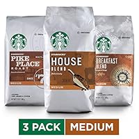 Starbucks Medium Roast Ground Coffee Variety Pack, 12 Ounce (Pack of 3)