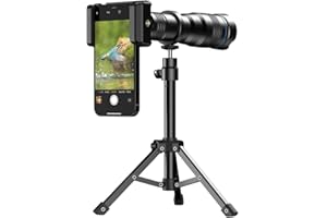 APEXEL High Power 36X HD Telephoto Lens, Telephoto Mobile Cell Phone Lens with Tripod for iPhone